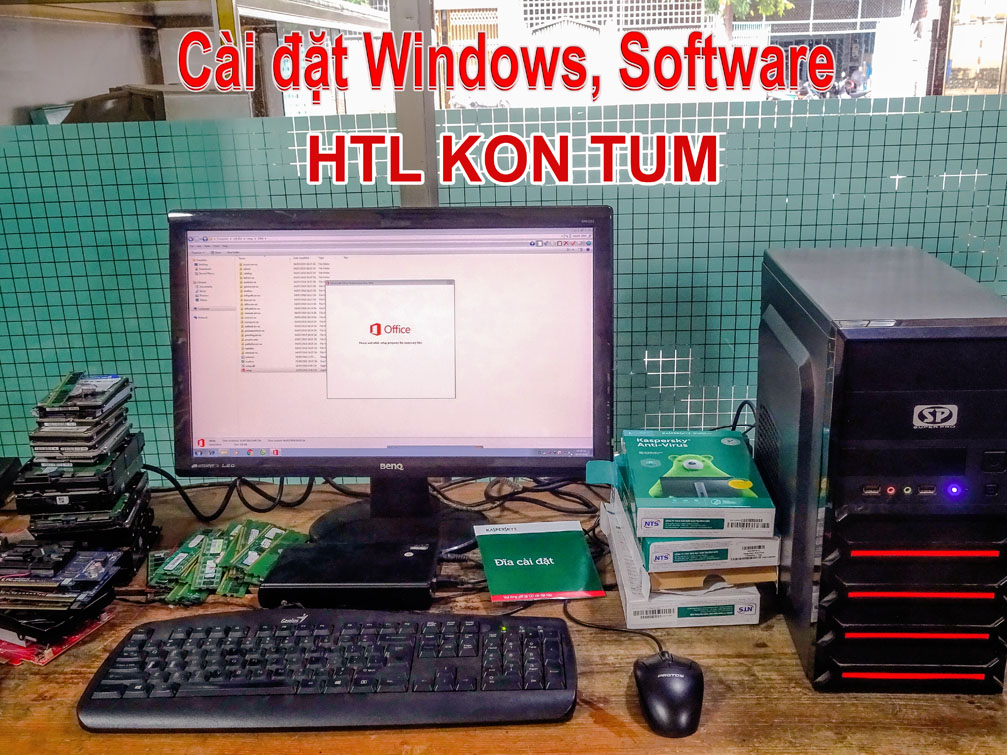 Cài đặt Windows, Software máy tính laptop tại HTL Kon Tum