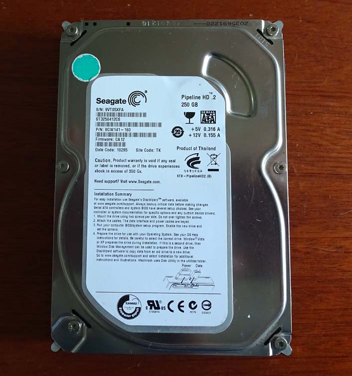 Ô đĩa cứng hdd seagate 250gb máy tính