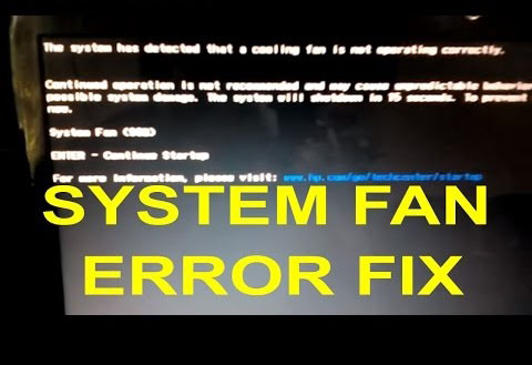 Sửa lỗi laptop máy tính quạt thông báo fix system fan error PC computer